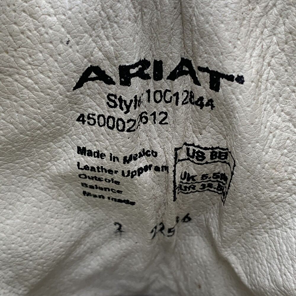 Ariat Gypsy Soule Cowgirl Boots Womens Brown Leather‎ Guilded Gypsy Size 8 B - Picture 5 of 8